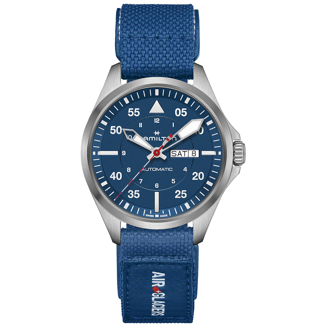 Khaki Aviation Pilot Day Date Auto - Air-Glaciers Edition