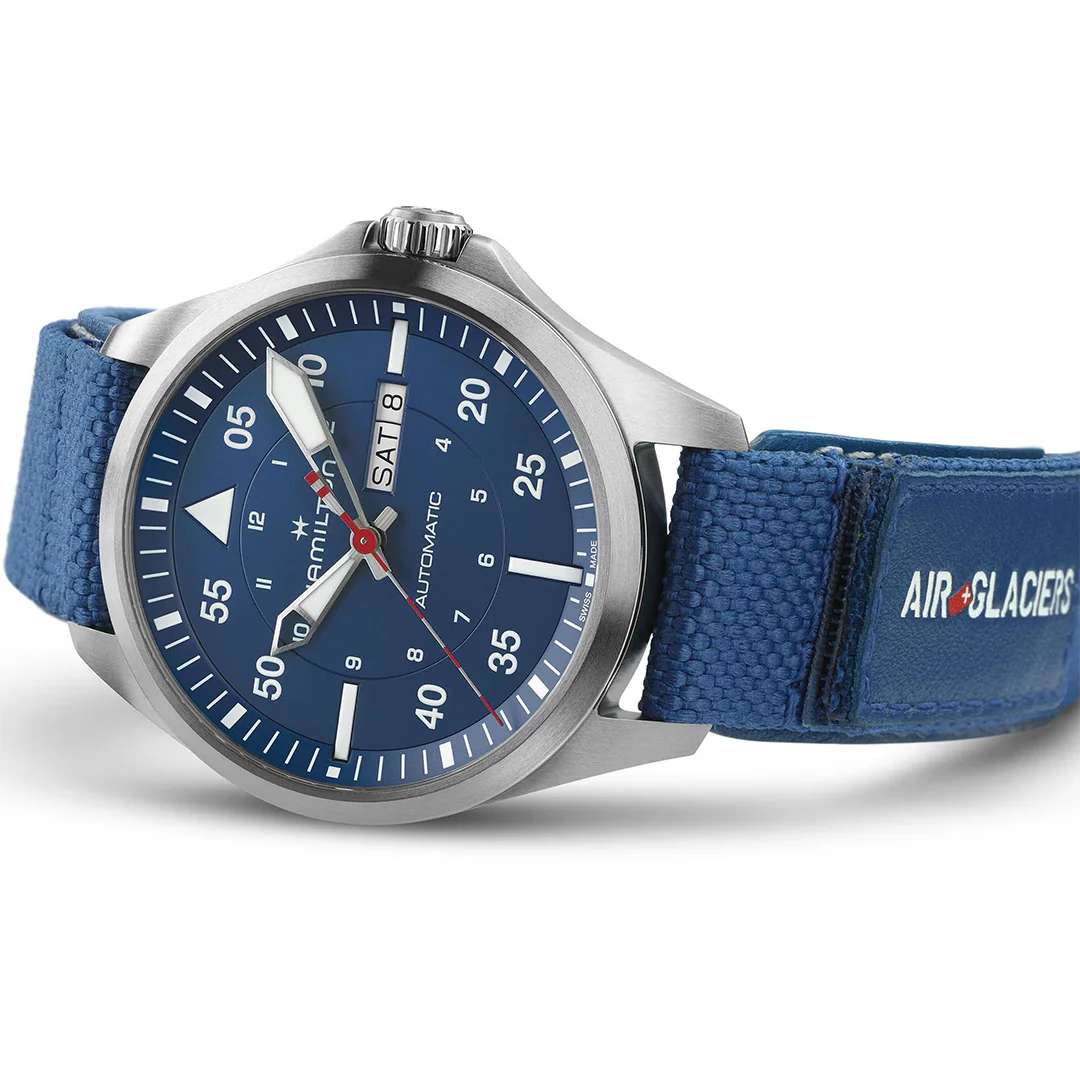 Khaki Aviation Pilot Day Date Auto - Air-Glaciers Edition - Image 6