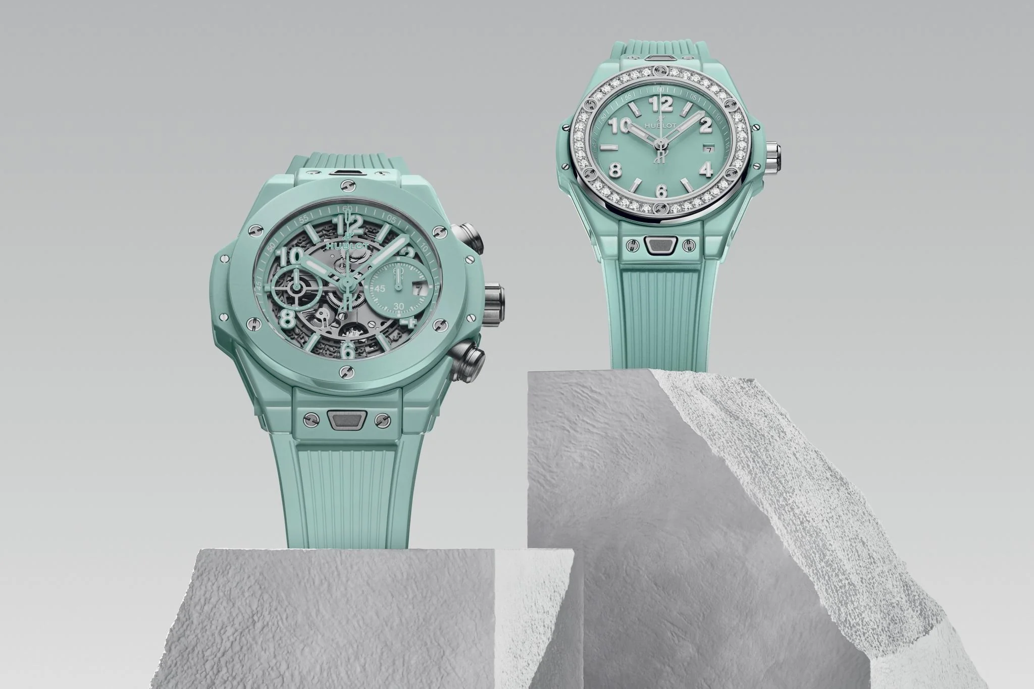 Big Bang One Click Mint Green Ceramic Diamonds - Image 3