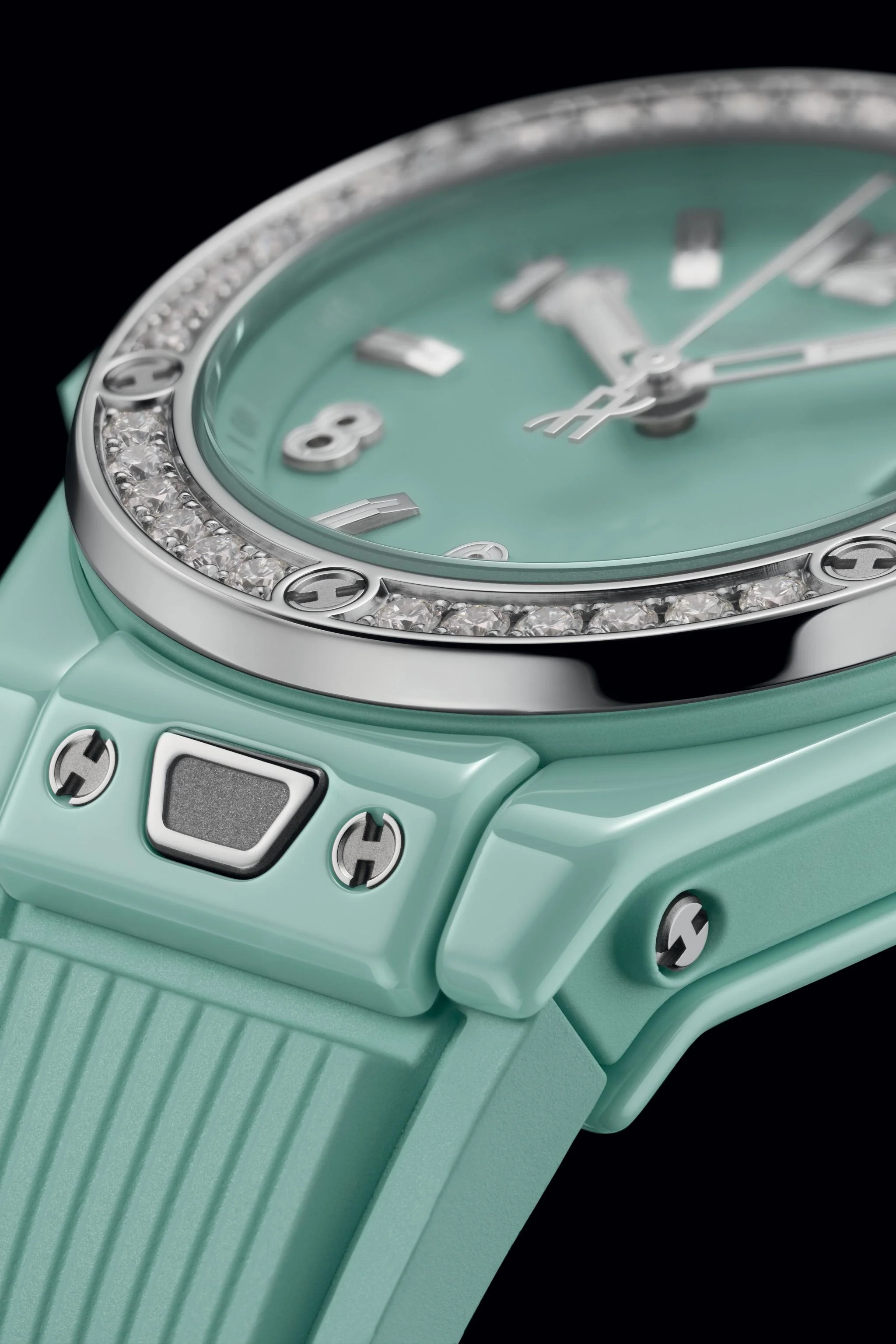 Big Bang One Click Mint Green Ceramic Diamonds - Image 5