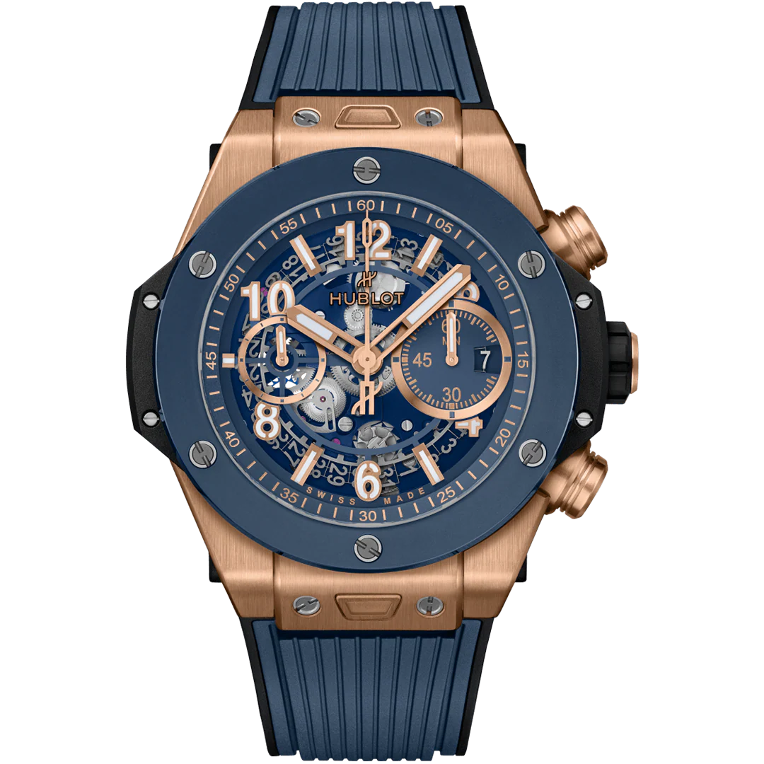 Big Bang Unico King Gold Blue Ceramic