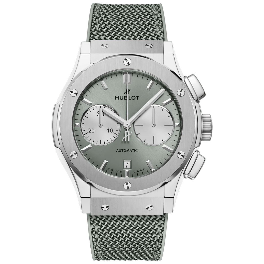 Classic Fusion Chronograph Titanium Sage Green