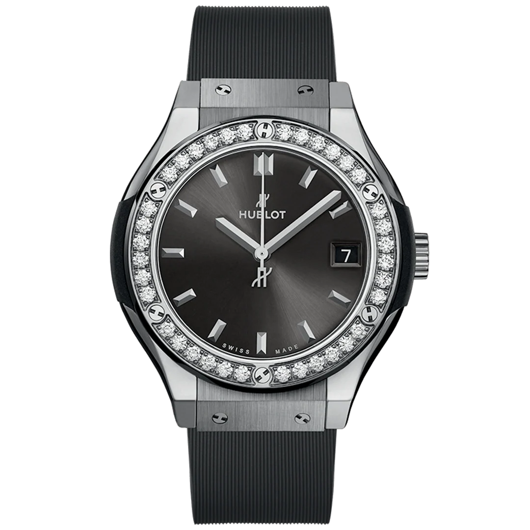 Classic Fusion Racing Grey Titanium Diamonds