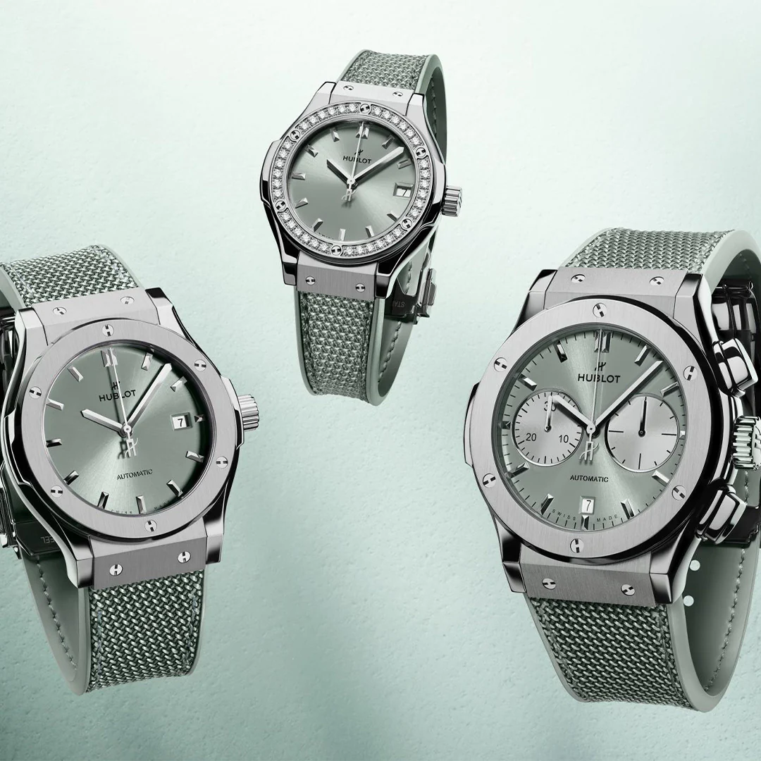 Classic Fusion Titanium Sage Green Diamonds - Image 4