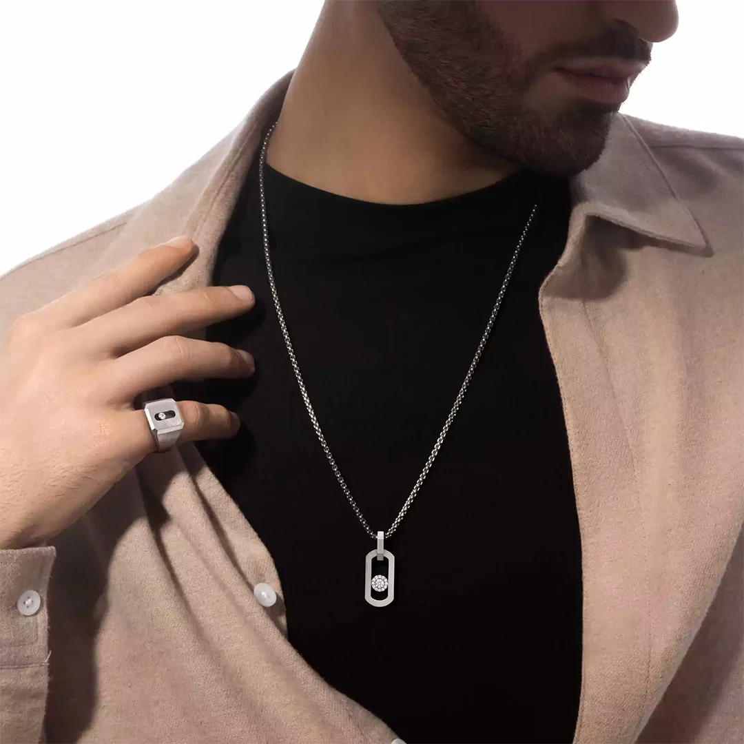 Anello chevalier Move Titanium naturale - Image 2
