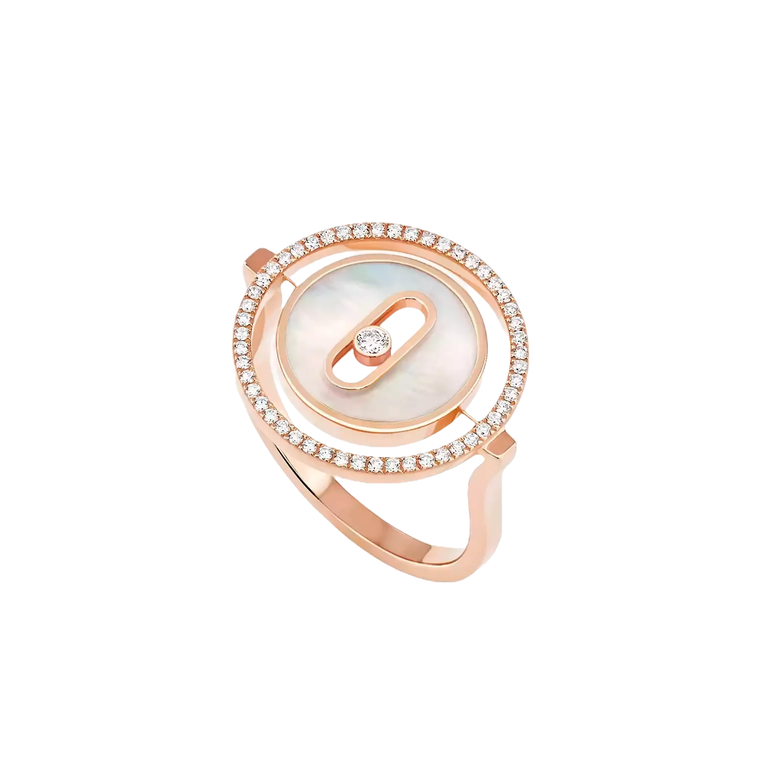 Anello Lucky Move Madreperla Bianca