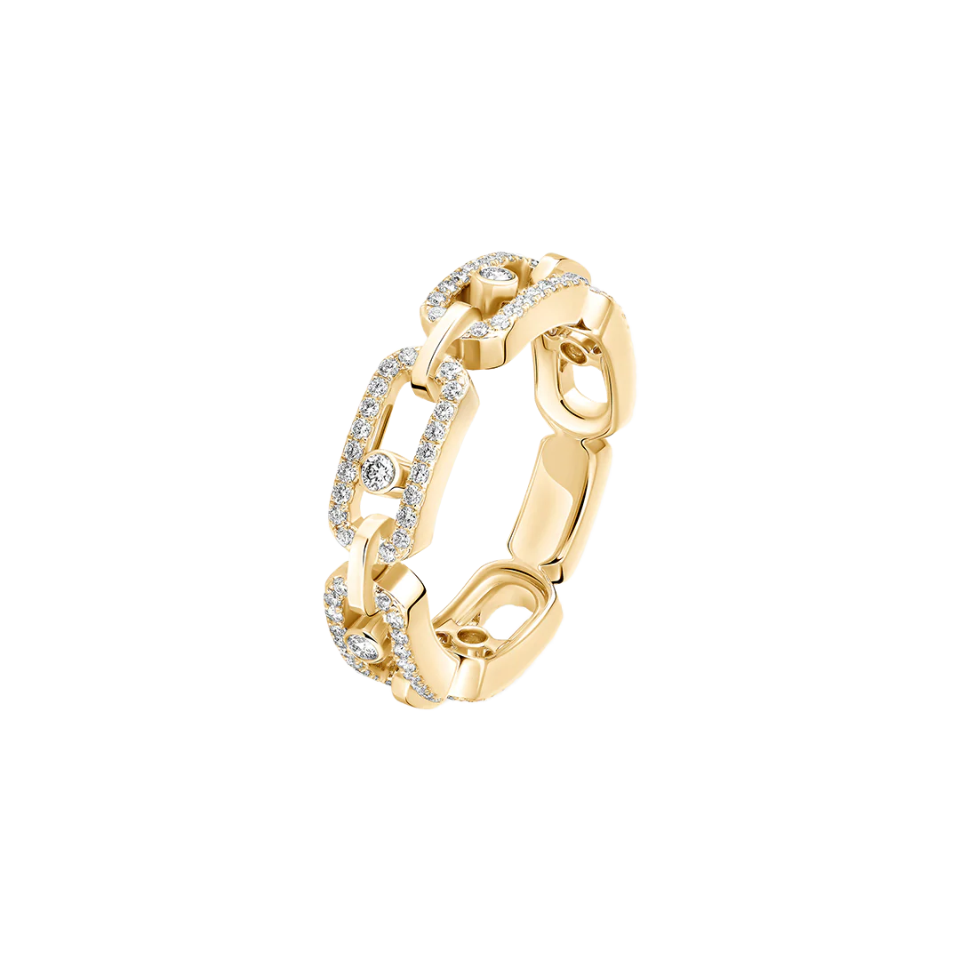 Anello Move Link Molteplici con Pavé