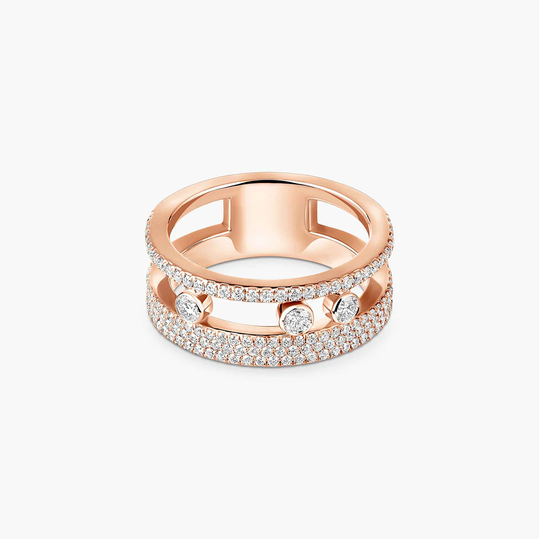 Anello Move Romane con pavé - Image 3