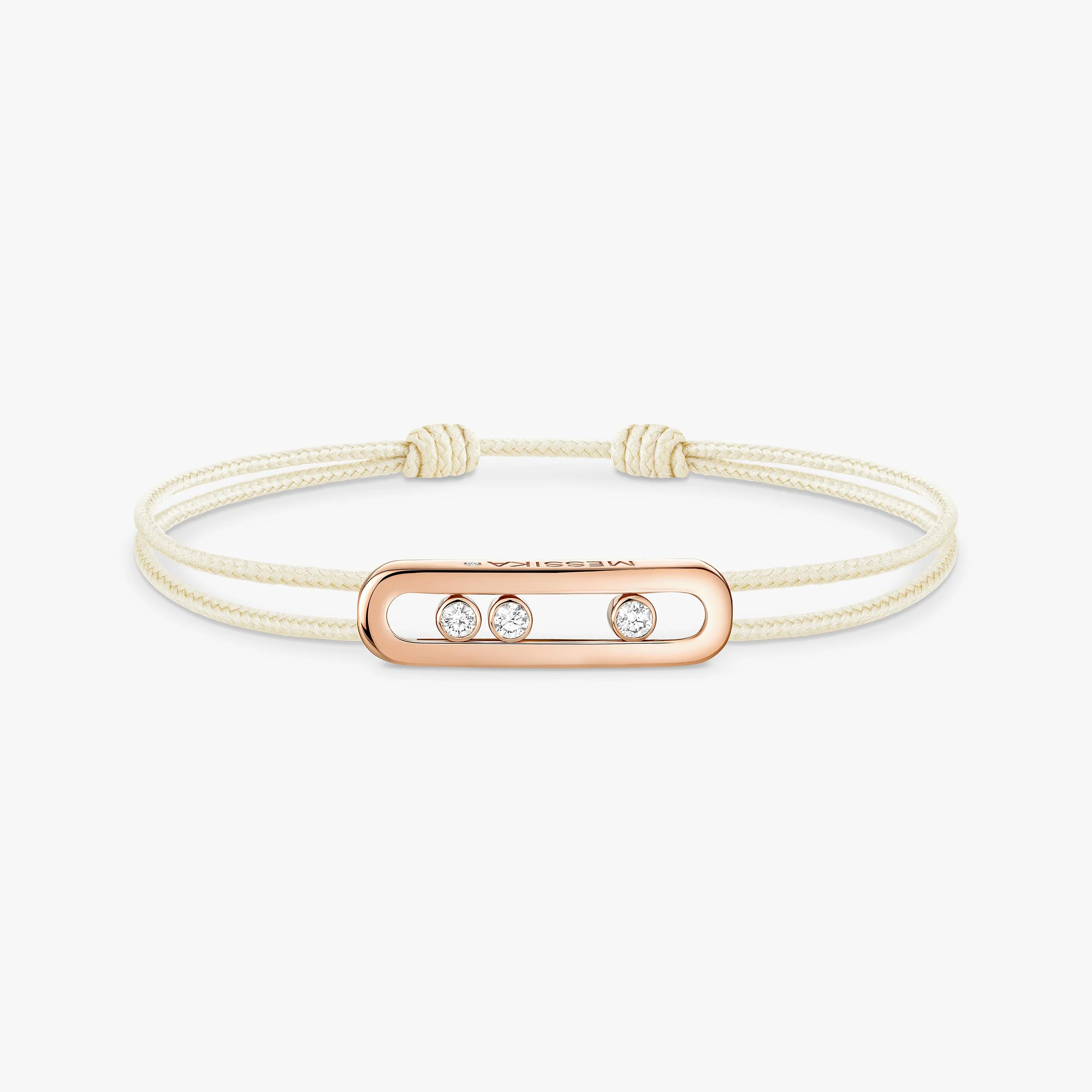 Bracciale Messika CARE(S) Cordino Crema - Image 2