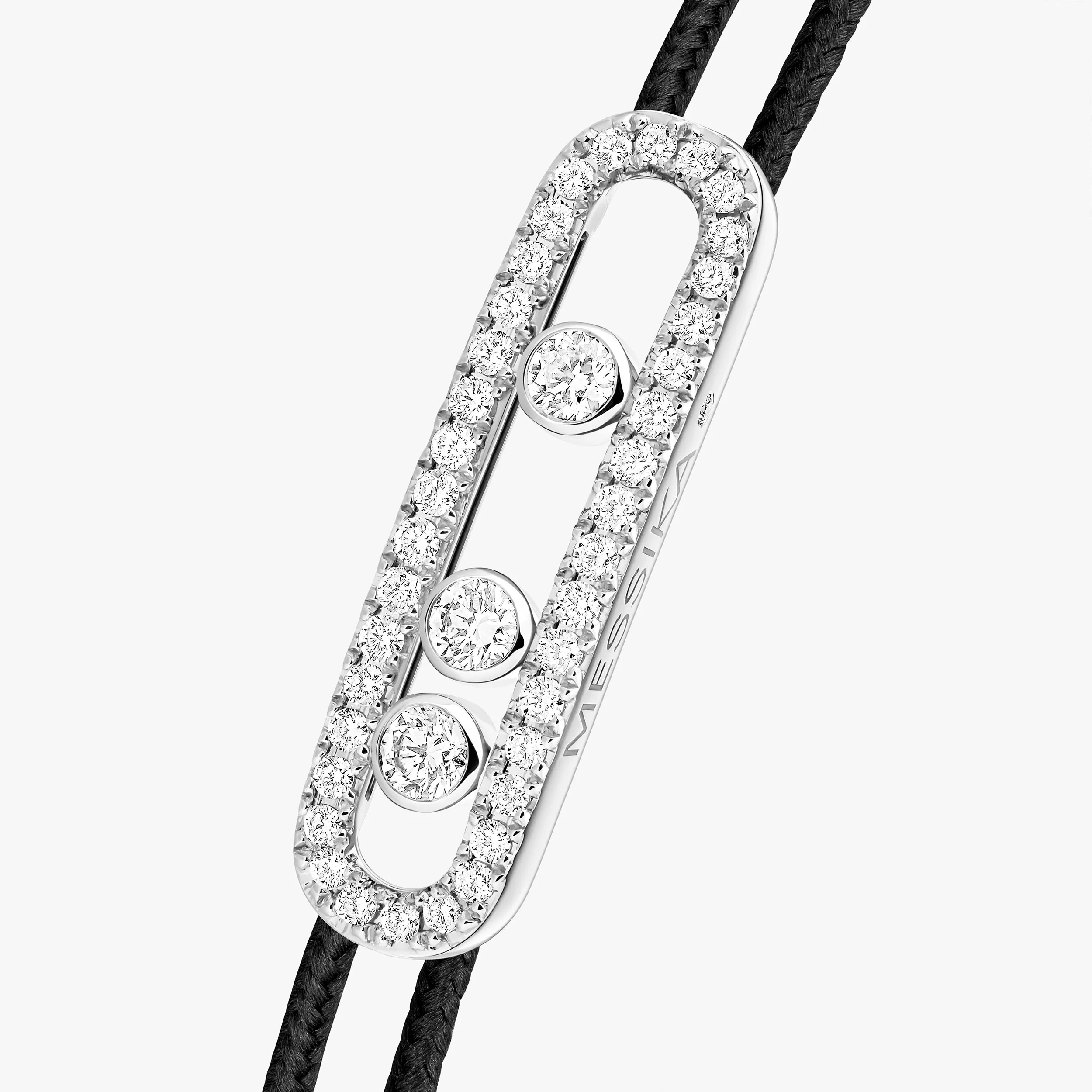 Bracciale Messika CARE(S) Cordino Nero Pavé - Image 2