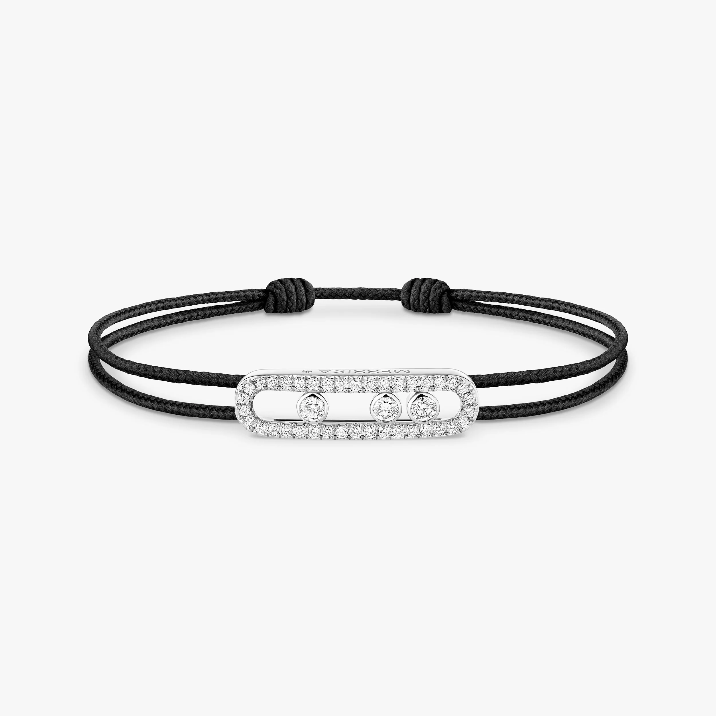 Bracciale Messika CARE(S) Cordino Nero Pavé - Image 3