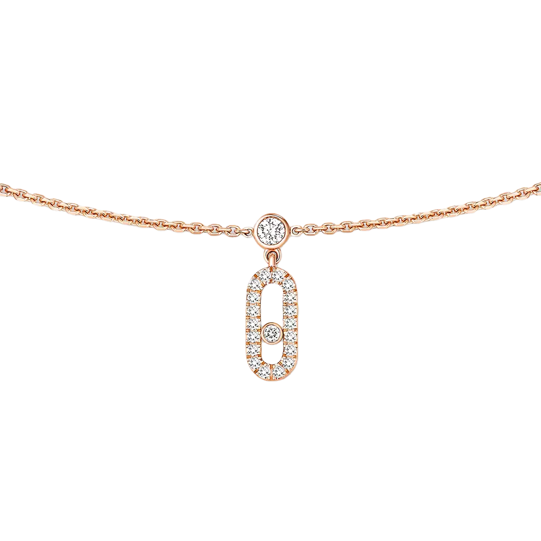 Chocker Move Uno con charm e pavé