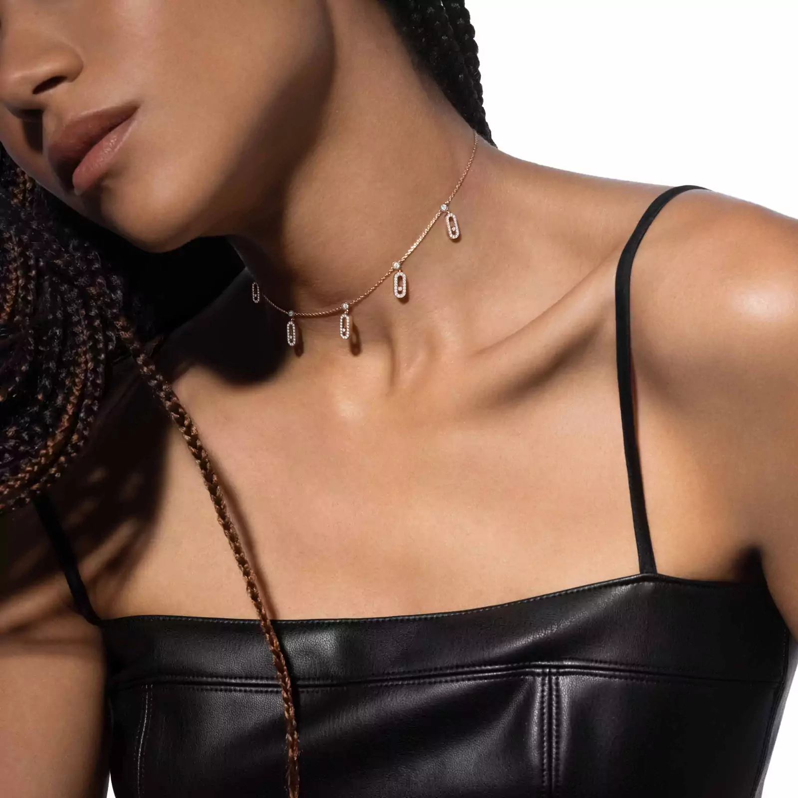 Chocker Move Uno con charm e pavé - Image 2