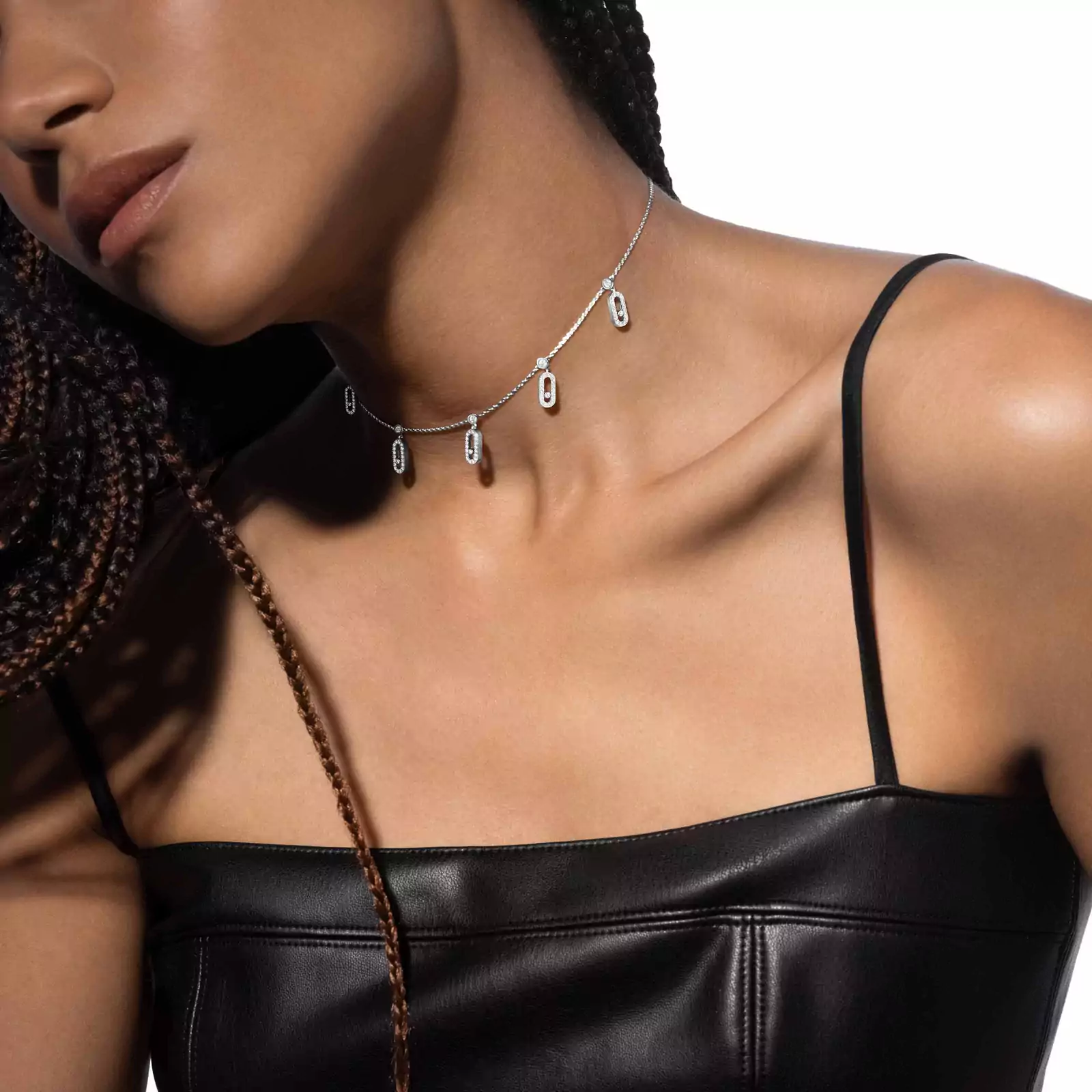 Pendente Chocker Move Uno con charm e pavé - Image 3