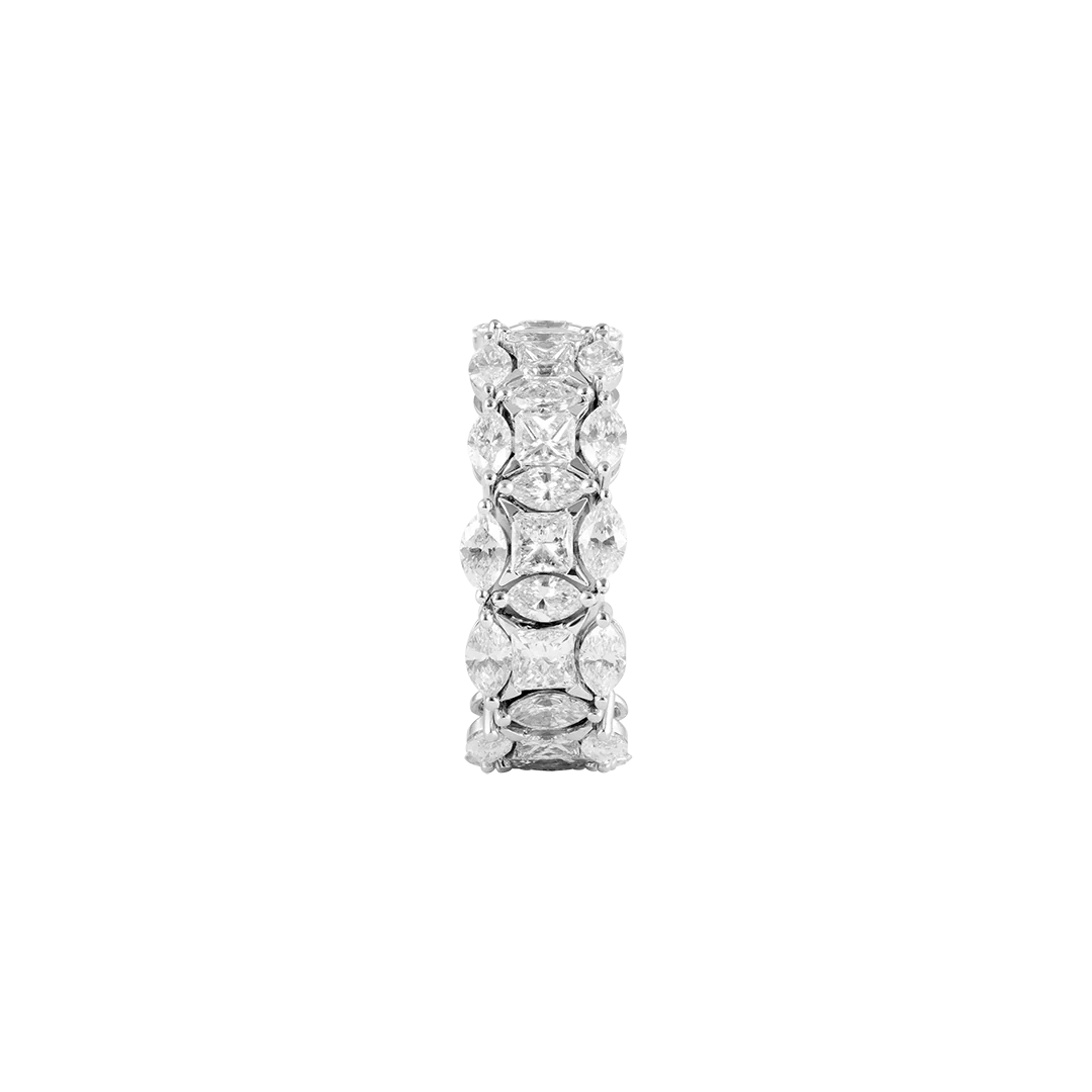 Anello Diade Full Pavé in oro bianco - Image 3