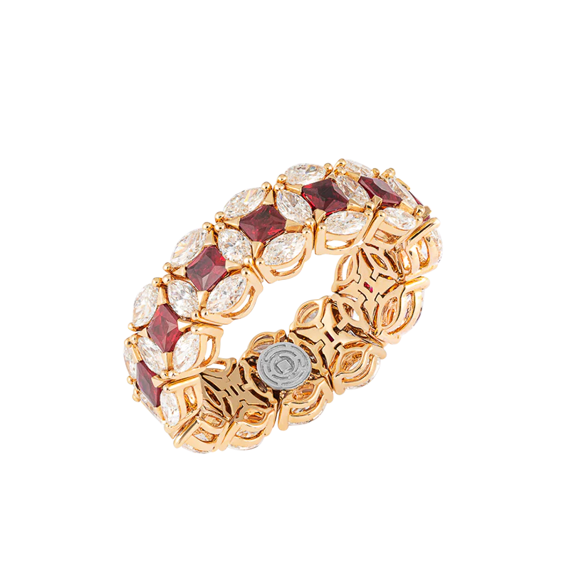 Anello Diade Full Pavé in oro rosa