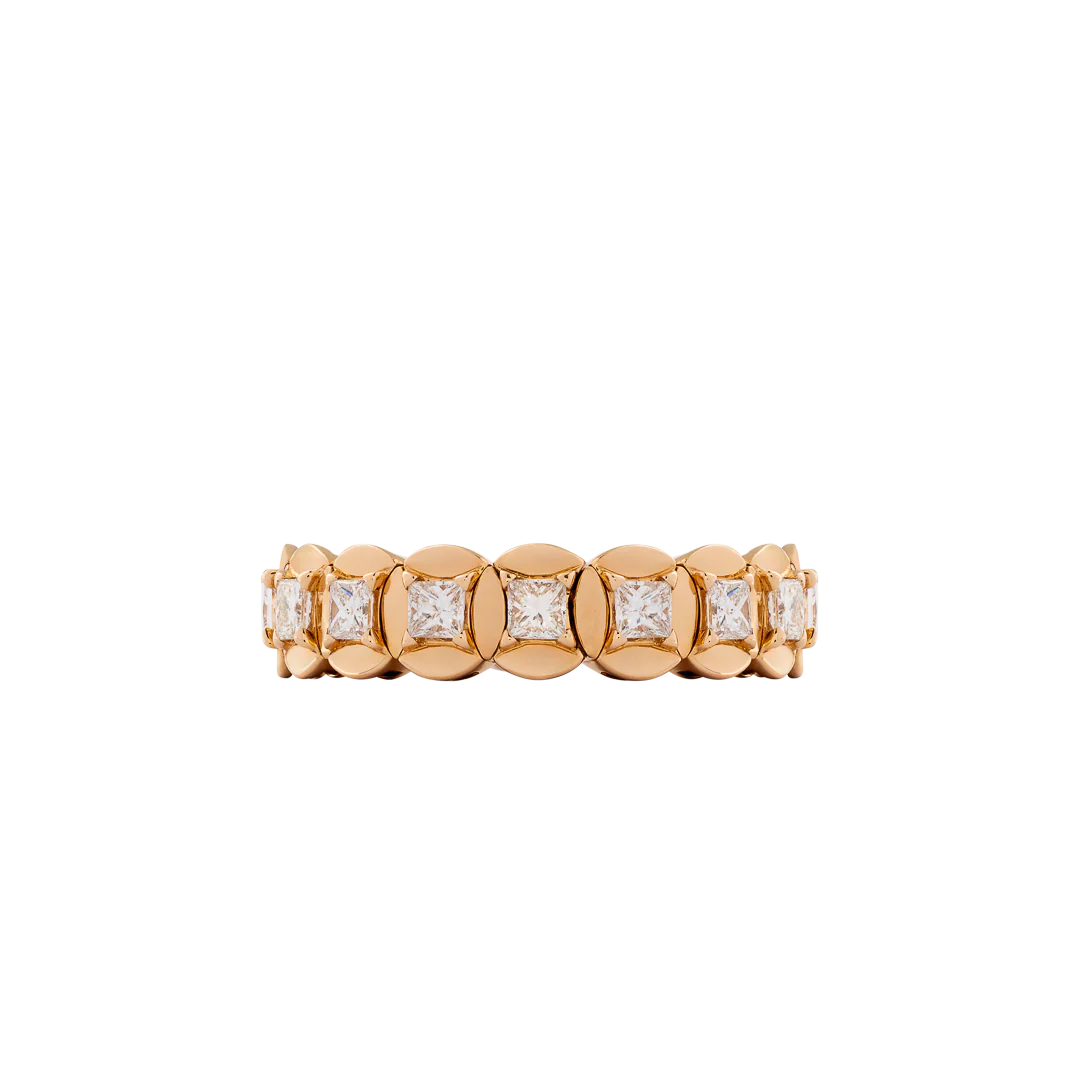 Anello Diade in oro rosa con diamanti - Image 3
