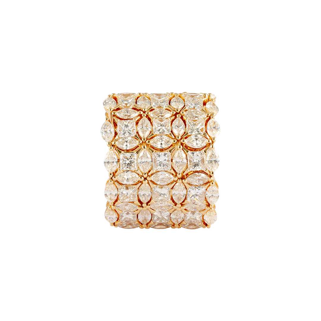 Anello Diade in oro rosa con diamanti - Image 4