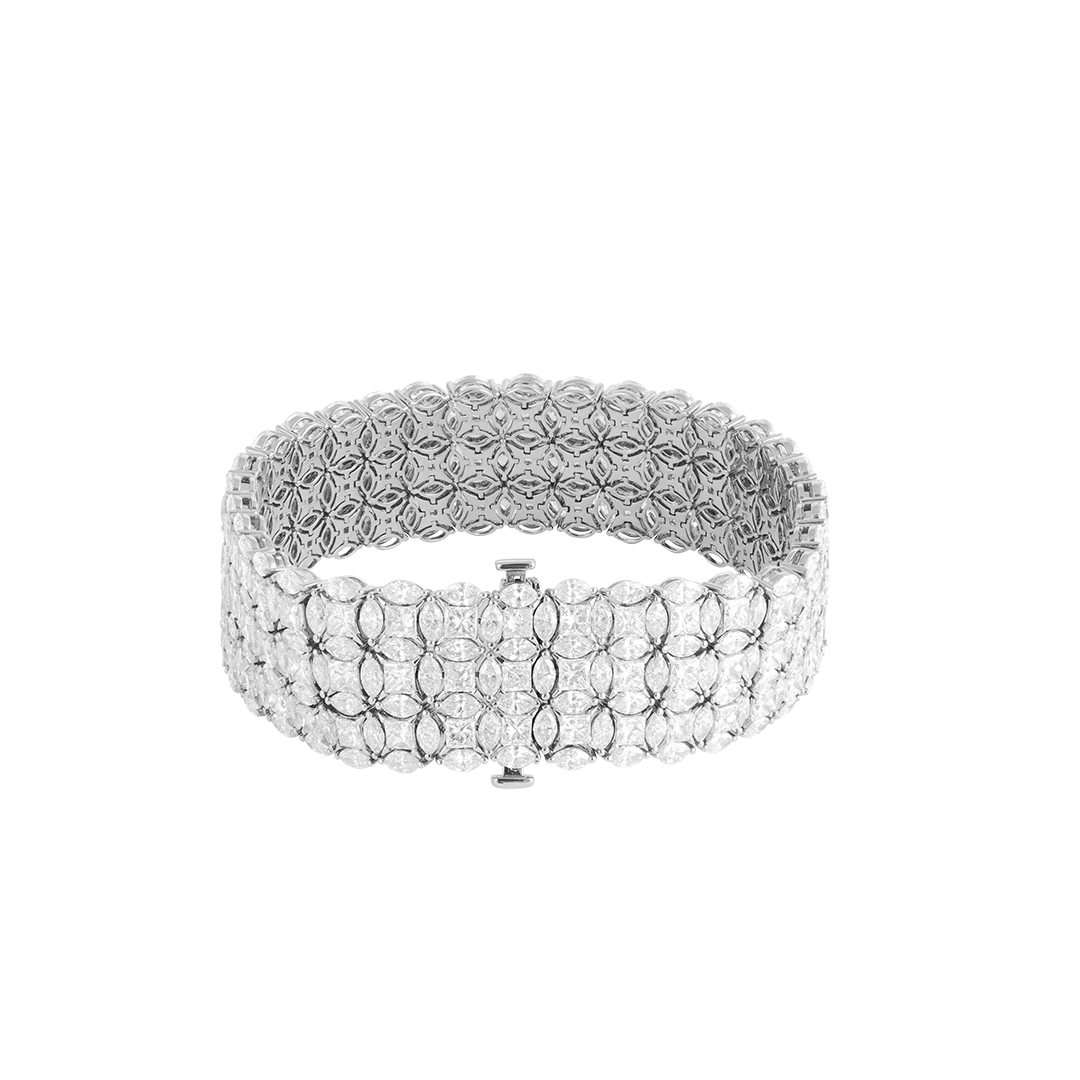 Bracciale Diade in oro bianco con diamanti - Image 3
