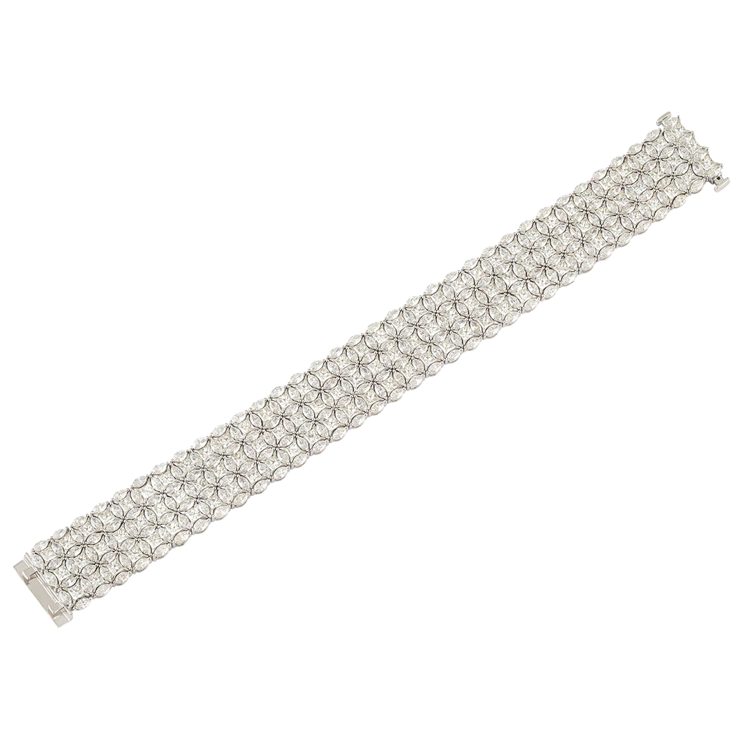 Bracciale Diade in oro bianco con diamanti - Image 4