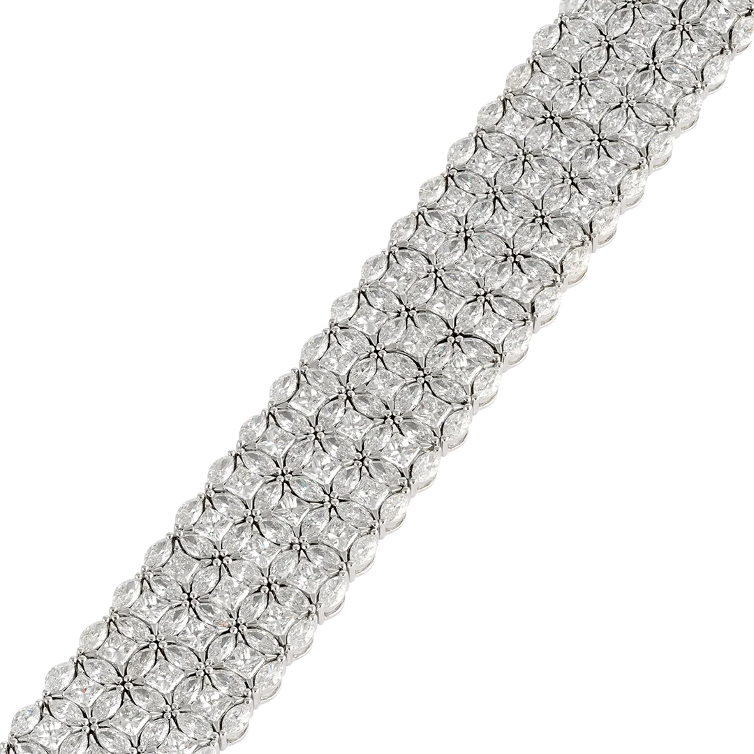 Bracciale Diade in oro bianco con diamanti - Image 5