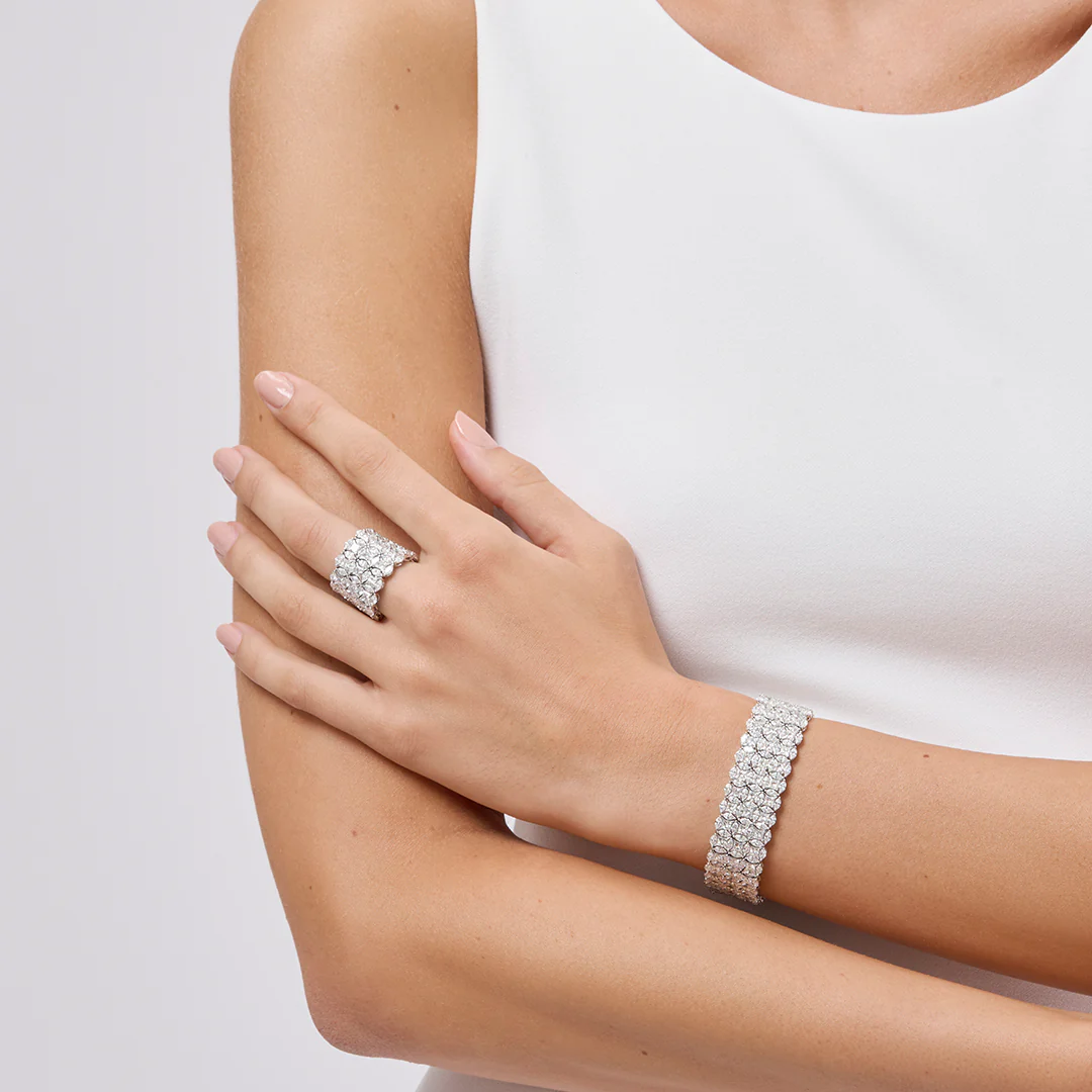Bracciale Diade in oro bianco con diamanti - Image 7