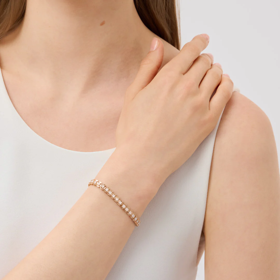 Bracciale Diade in oro rosa con diamanti - Image 2