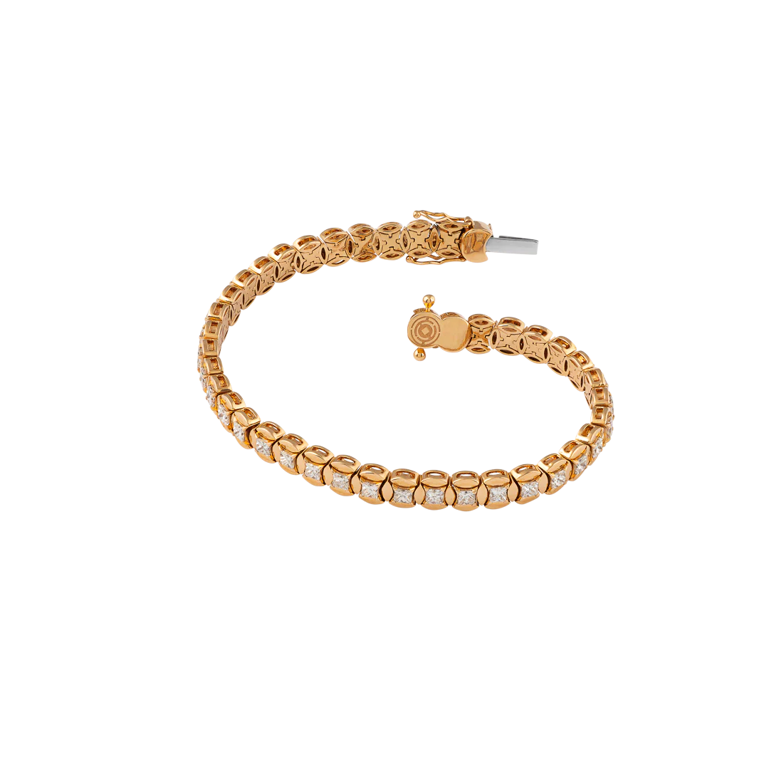 Bracciale Diade in oro rosa con diamanti - Image 3