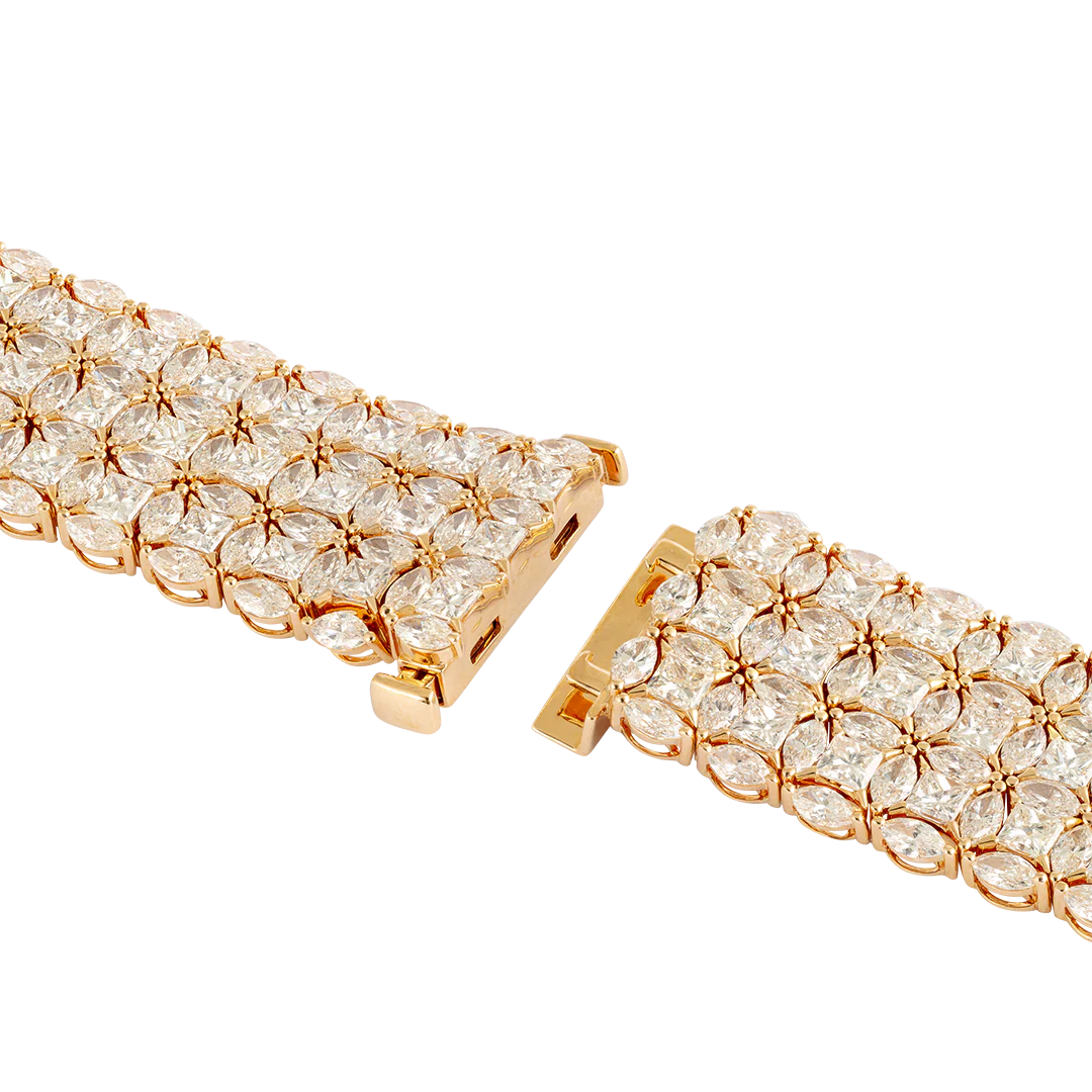 Bracciale Diade in oro rosa con diamanti - Image 3