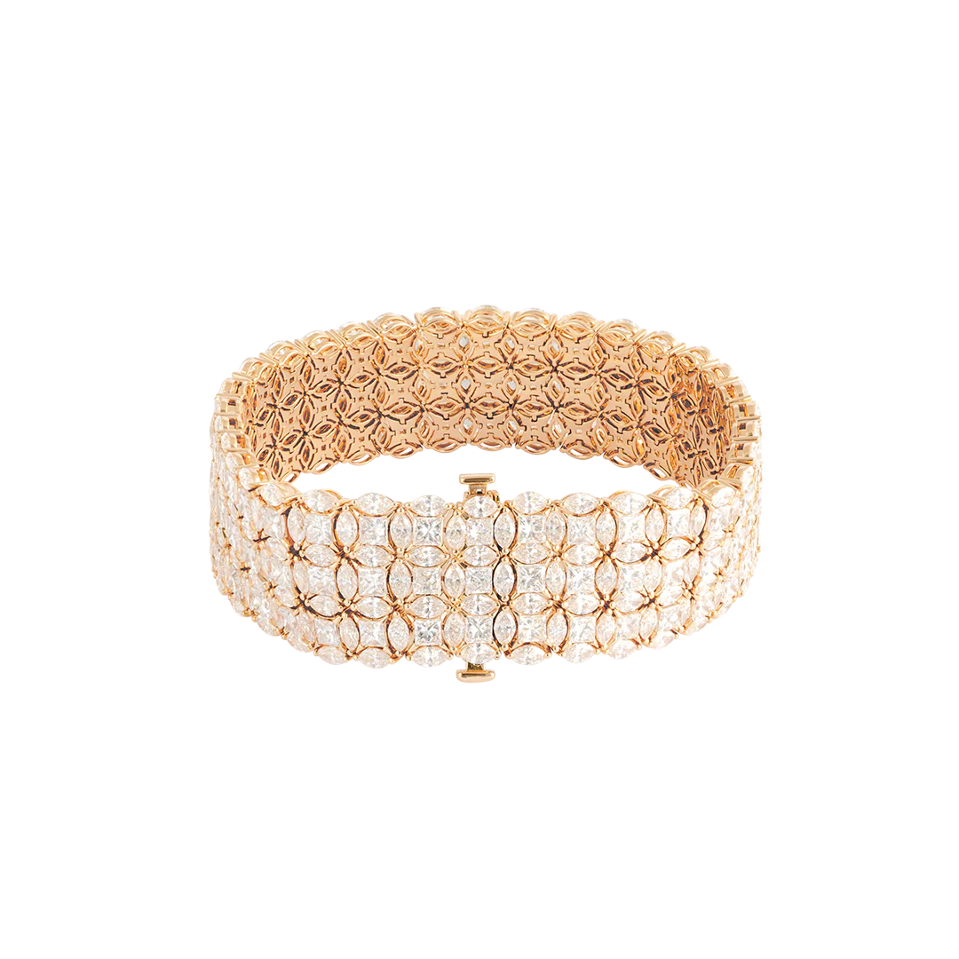 Bracciale Diade in oro rosa con diamanti - Image 6