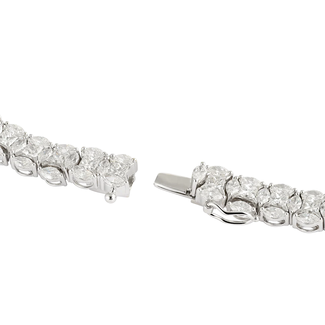 Collana Diade in oro bianco con diamanti - Image 3