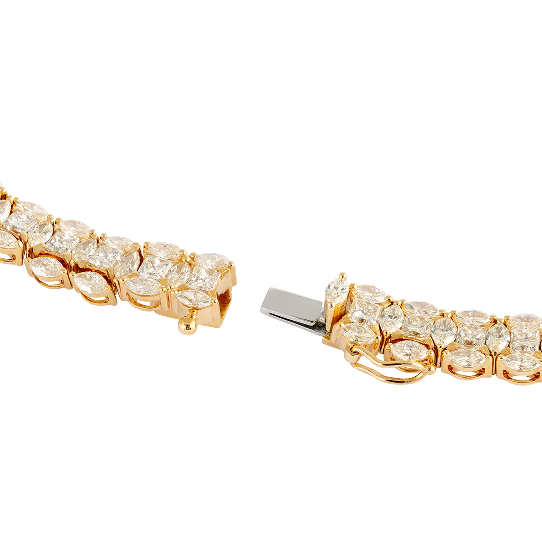Collana Diade in oro rosa con diamanti - Image 3